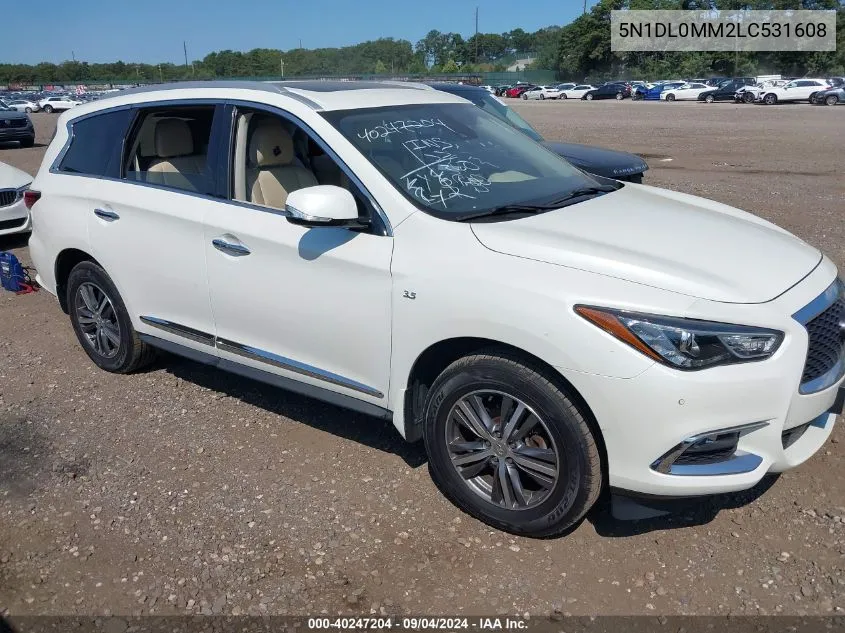 5N1DL0MM2LC531608 2020 Infiniti Qx60 Luxe Awd