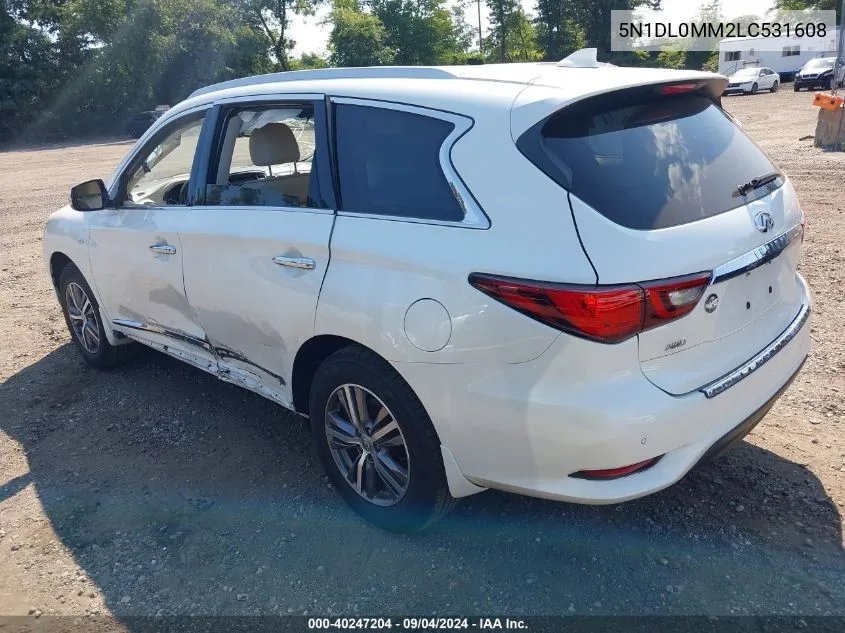 5N1DL0MM2LC531608 2020 Infiniti Qx60 Luxe Awd