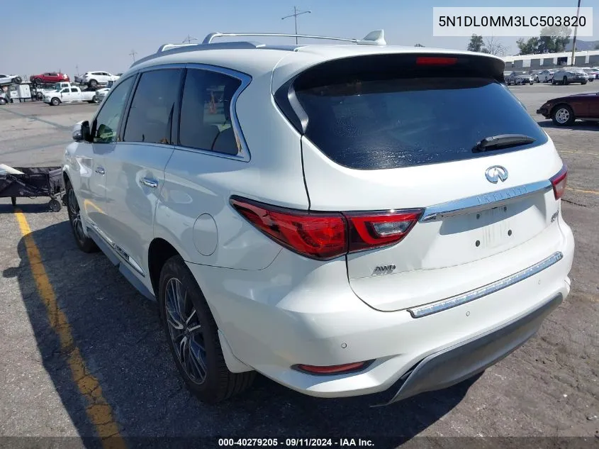 5N1DL0MM3LC503820 2020 Infiniti Qx60 Luxe Awd