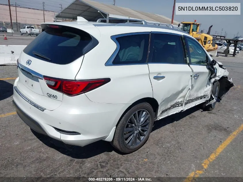 5N1DL0MM3LC503820 2020 Infiniti Qx60 Luxe Awd