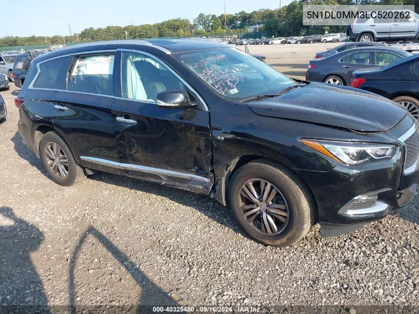 2020 Infiniti Qx60 Luxe Awd VIN: 5N1DL0MM3LC520262 Lot: 40325480