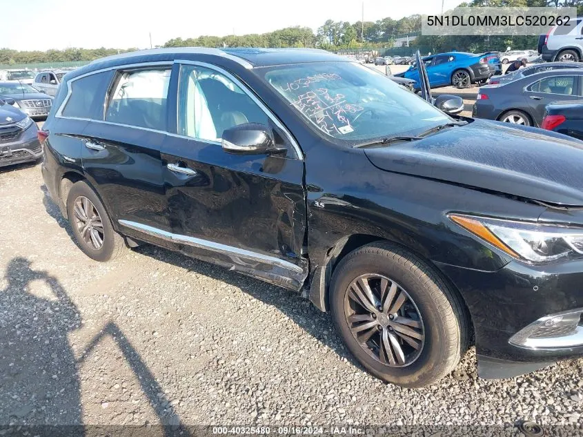 2020 Infiniti Qx60 Luxe Awd VIN: 5N1DL0MM3LC520262 Lot: 40325480