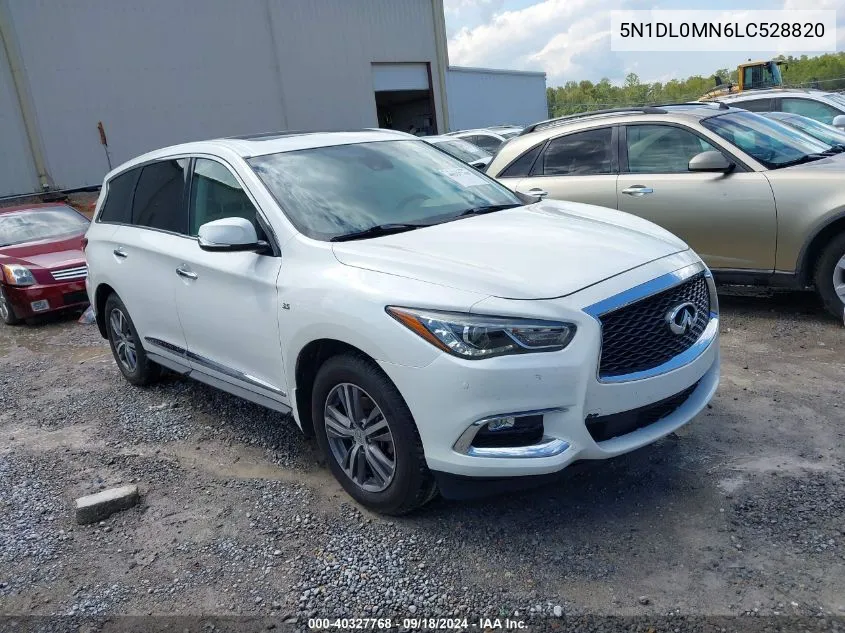 2020 Infiniti Qx60 Pure VIN: 5N1DL0MN6LC528820 Lot: 40327768