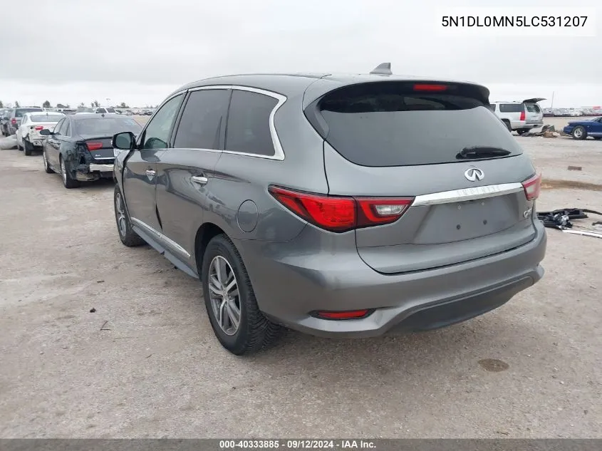 5N1DL0MN5LC531207 2020 Infiniti Qx60 Pure