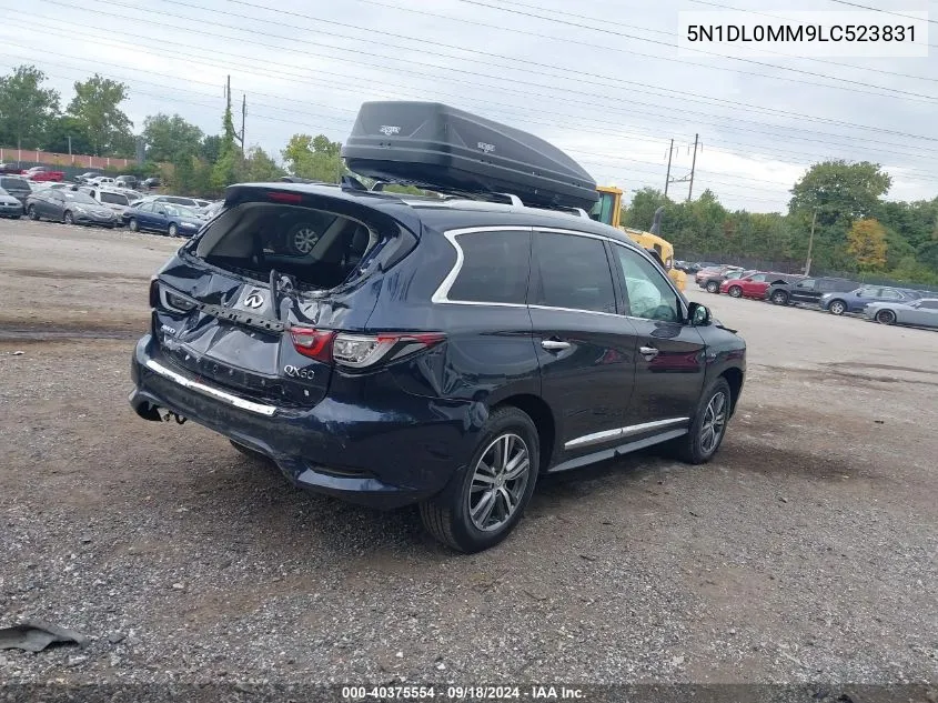 2020 Infiniti Qx60 Luxe Awd VIN: 5N1DL0MM9LC523831 Lot: 40375554