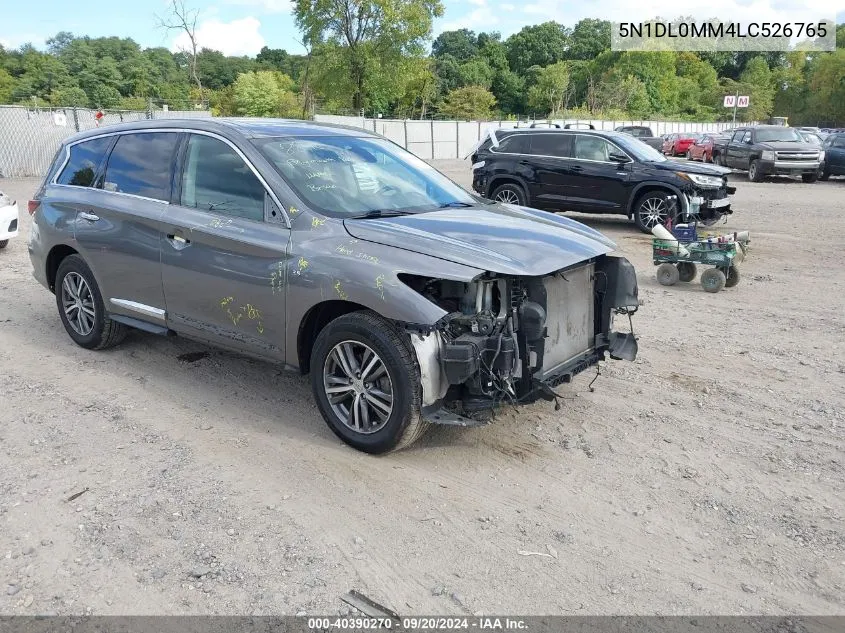 2020 Infiniti Qx60 Pure Awd VIN: 5N1DL0MM4LC526765 Lot: 40390270