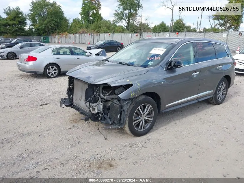 2020 Infiniti Qx60 Pure Awd VIN: 5N1DL0MM4LC526765 Lot: 40390270