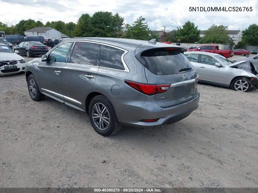 2020 Infiniti Qx60 Pure Awd VIN: 5N1DL0MM4LC526765 Lot: 40390270