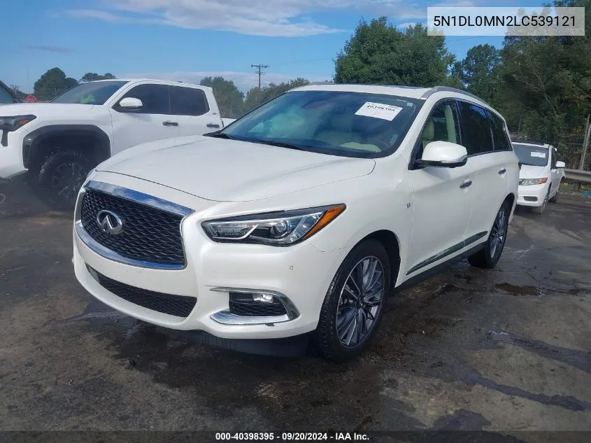 2020 Infiniti Qx60 Luxe VIN: 5N1DL0MN2LC539121 Lot: 40398395