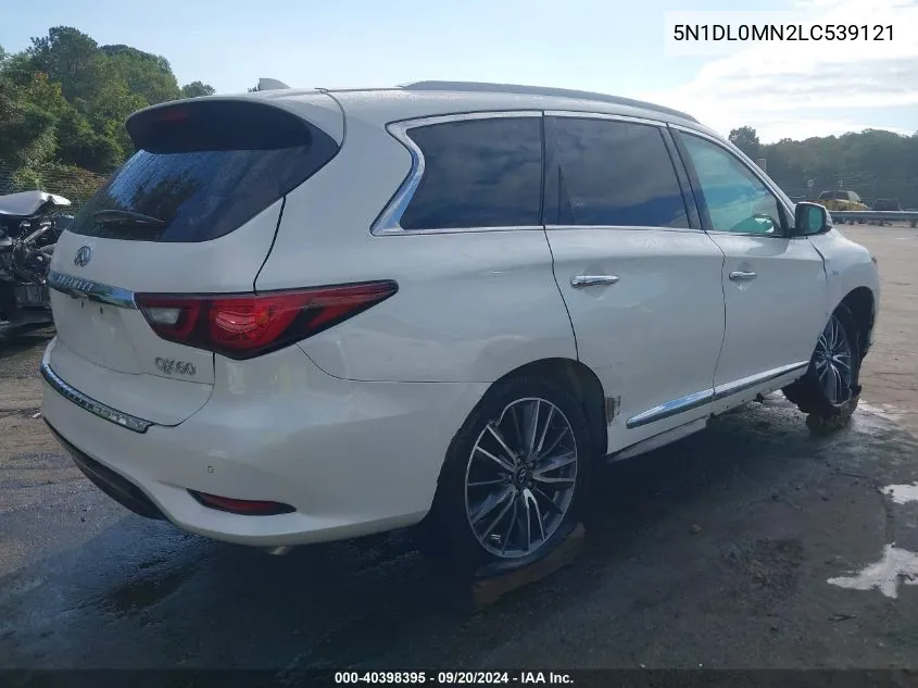 2020 Infiniti Qx60 Luxe VIN: 5N1DL0MN2LC539121 Lot: 40398395