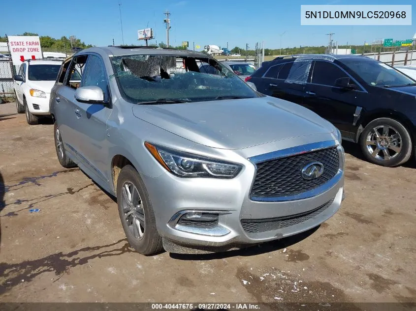 2020 Infiniti Qx60 Pure VIN: 5N1DL0MN9LC520968 Lot: 40447675