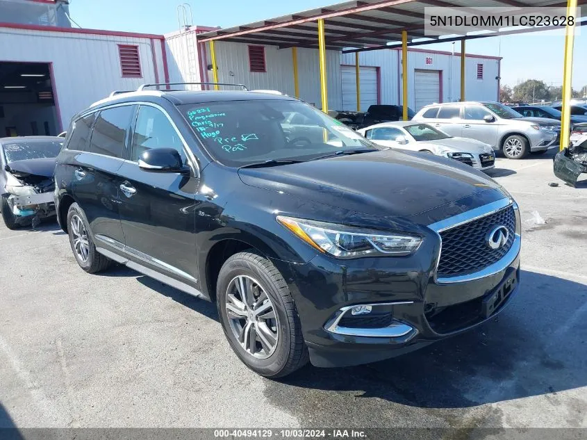 2020 Infiniti Qx60 Pure Awd VIN: 5N1DL0MM1LC523628 Lot: 40494129