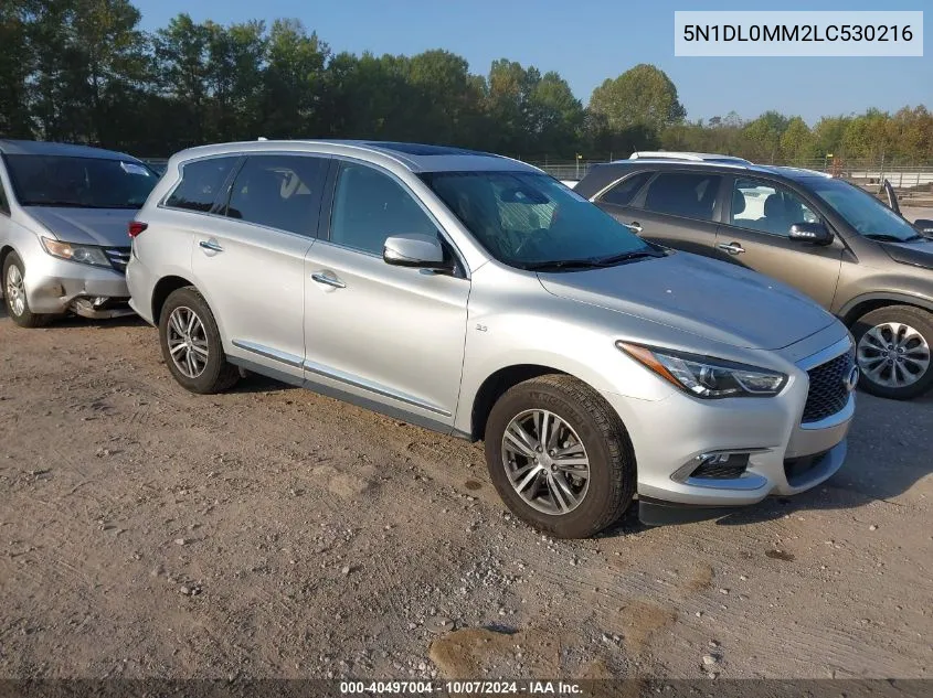 2020 Infiniti Qx60 Luxe/Pure/Special Edition VIN: 5N1DL0MM2LC530216 Lot: 40497004