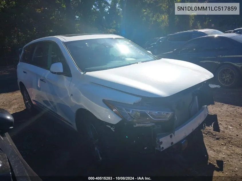 2020 Infiniti Qx60 Luxe/Pure/Special Edition VIN: 5N1DL0MM1LC517859 Lot: 40515283