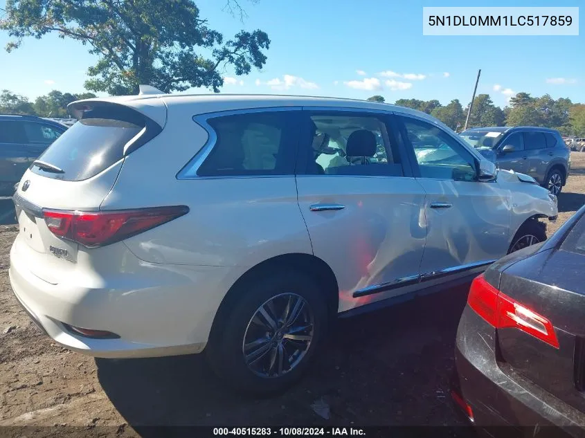 2020 Infiniti Qx60 Luxe/Pure/Special Edition VIN: 5N1DL0MM1LC517859 Lot: 40515283