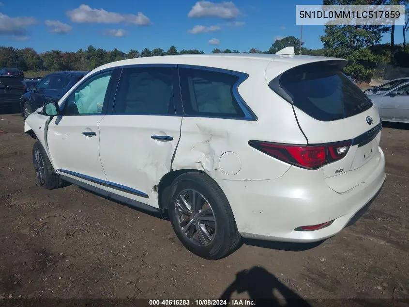 2020 Infiniti Qx60 Luxe/Pure/Special Edition VIN: 5N1DL0MM1LC517859 Lot: 40515283