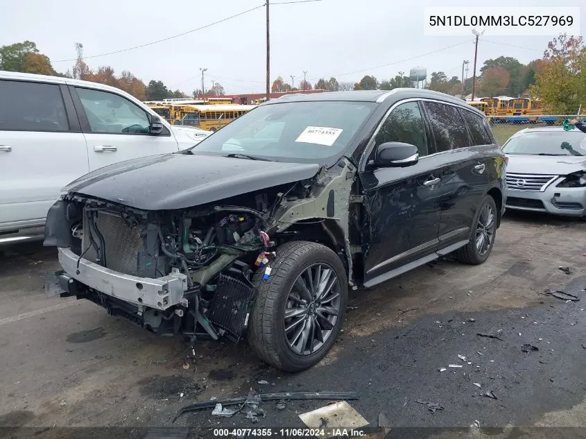 2020 Infiniti Qx60 Luxe Awd VIN: 5N1DL0MM3LC527969 Lot: 40774355