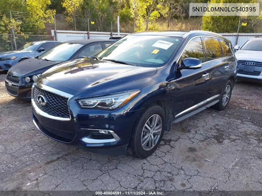 2020 Infiniti Qx60 Luxe VIN: 5N1DL0MN0LC540395 Lot: 40804591