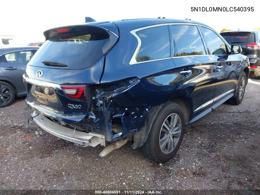 2020 Infiniti Qx60 Luxe VIN: 5N1DL0MN0LC540395 Lot: 40804591