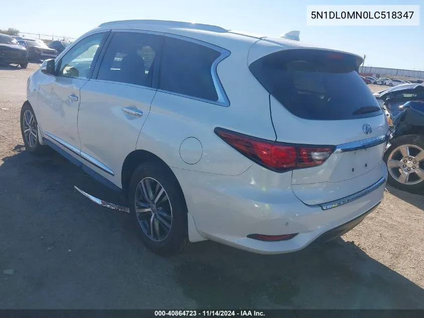 2020 Infiniti Qx60 Luxe VIN: 5N1DL0MN0LC518347 Lot: 40864723