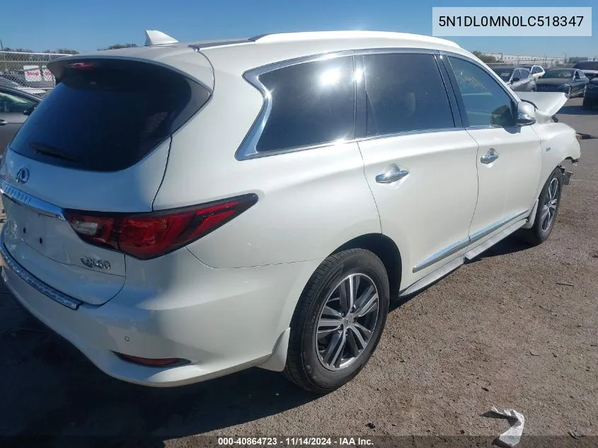 2020 Infiniti Qx60 Luxe VIN: 5N1DL0MN0LC518347 Lot: 40864723