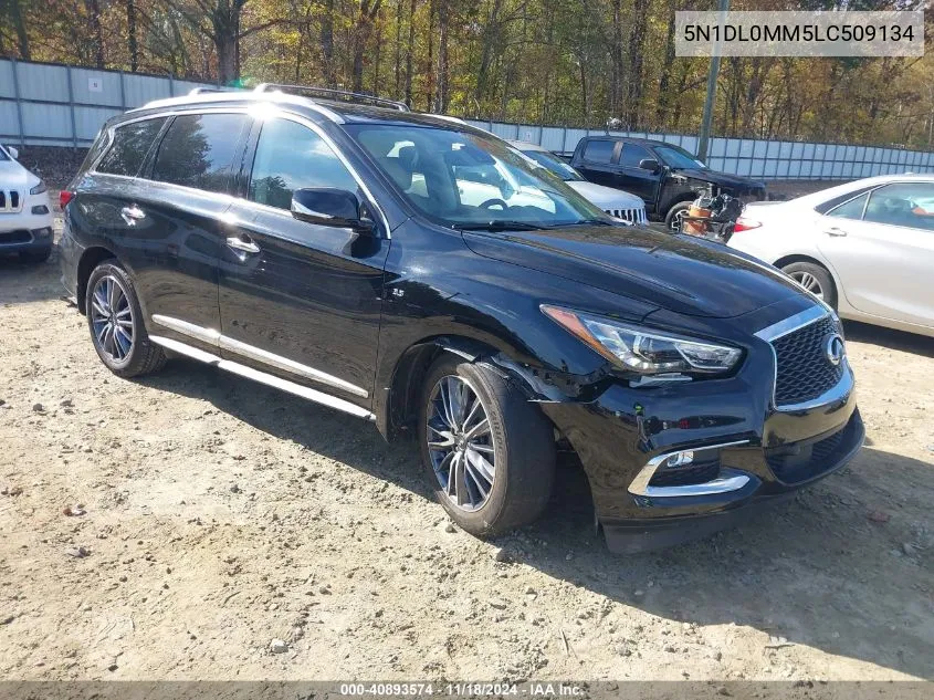 2020 Infiniti Qx60 Luxe Awd VIN: 5N1DL0MM5LC509134 Lot: 40893574