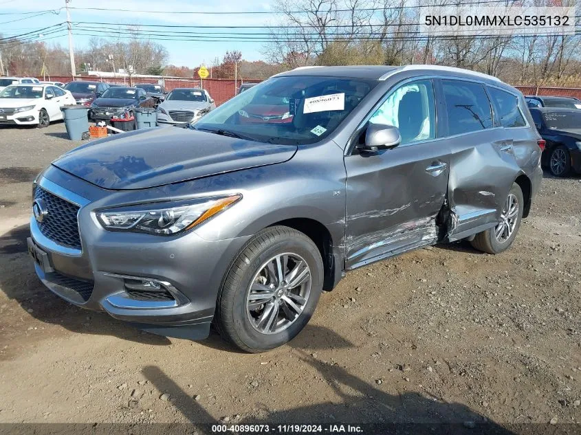 2020 Infiniti Qx60 Luxe Awd VIN: 5N1DL0MMXLC535132 Lot: 40896073