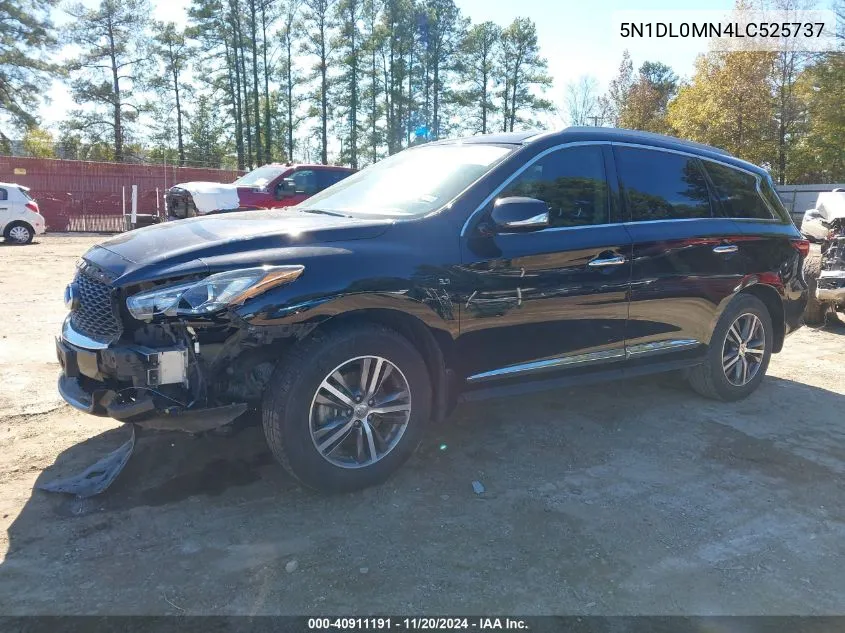 2020 Infiniti Qx60 Luxe VIN: 5N1DL0MN4LC525737 Lot: 40911191