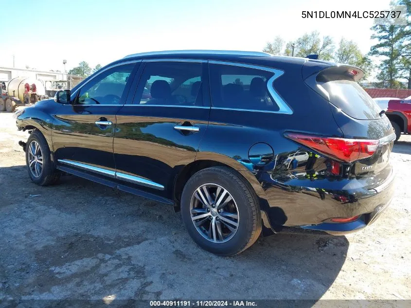 2020 Infiniti Qx60 Luxe VIN: 5N1DL0MN4LC525737 Lot: 40911191