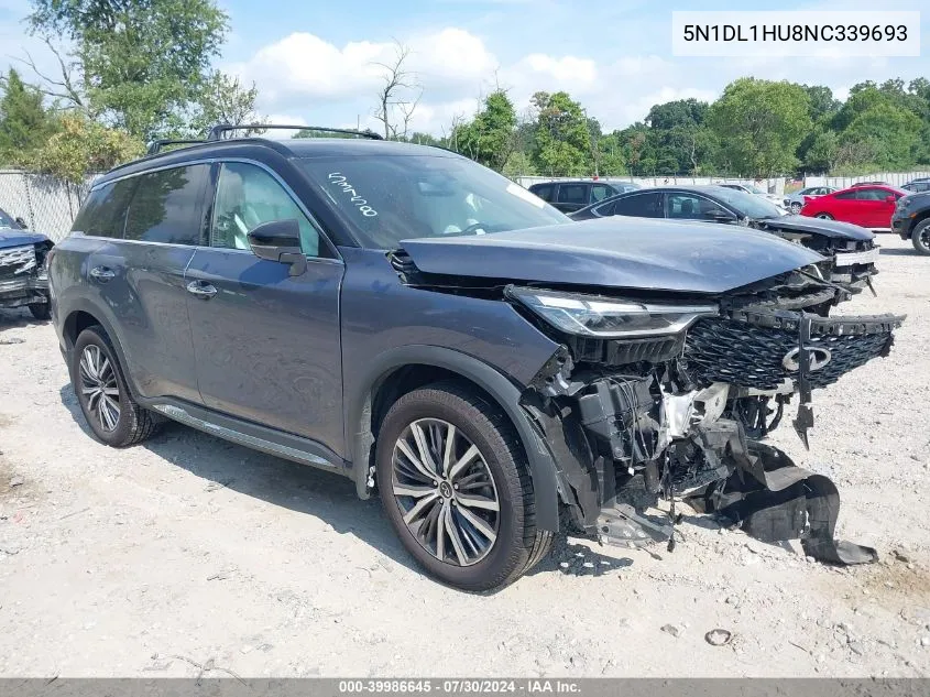 2022 Infiniti Qx60 Autograph Awd VIN: 5N1DL1HU8NC339693 Lot: 39986645