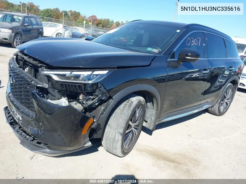 5N1DL1HU3NC335616 2022 Infiniti Qx60 Autograph Awd