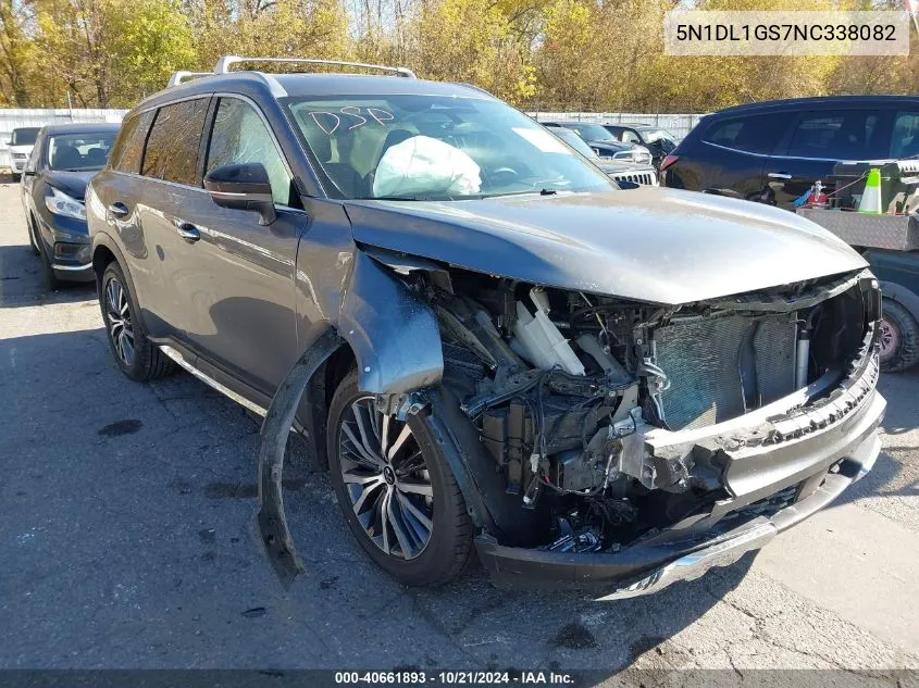 2022 Infiniti Qx60 Sensory Awd VIN: 5N1DL1GS7NC338082 Lot: 40661893