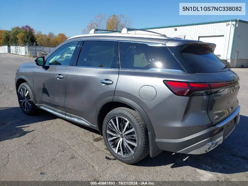 2022 Infiniti Qx60 Sensory Awd VIN: 5N1DL1GS7NC338082 Lot: 40661893