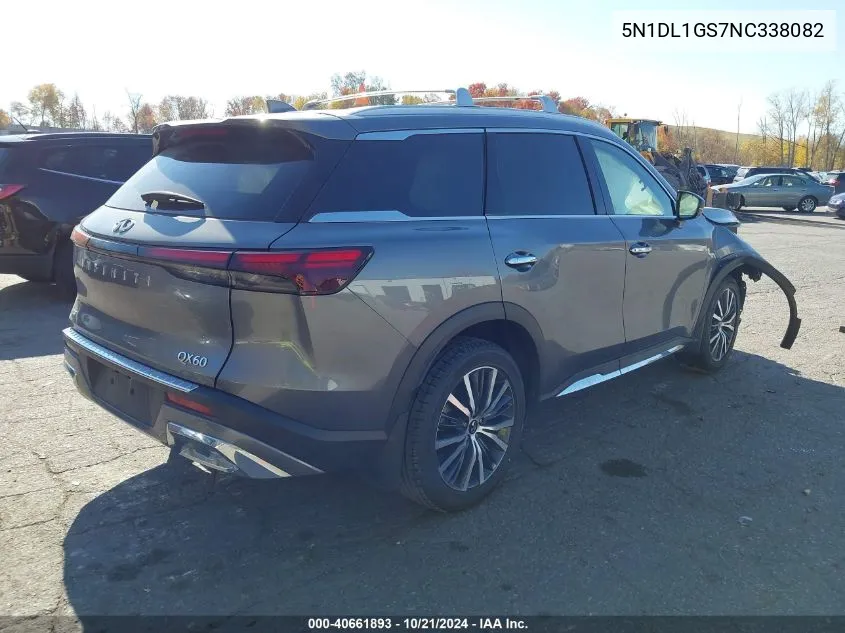 2022 Infiniti Qx60 Sensory Awd VIN: 5N1DL1GS7NC338082 Lot: 40661893