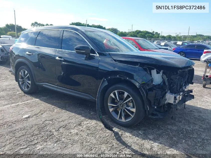 2023 Infiniti Qx60 Luxe VIN: 5N1DL1FS8PC372486 Lot: 39936512