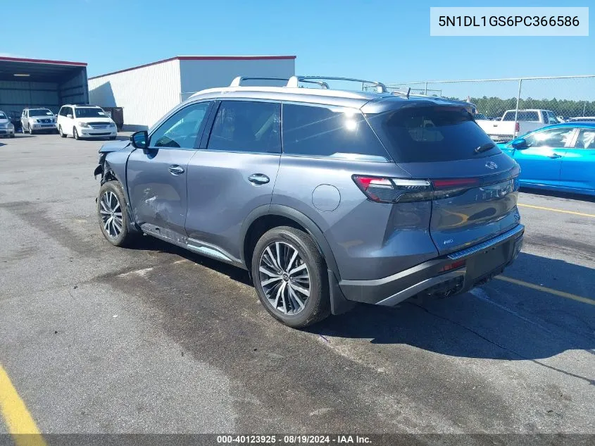 2023 Infiniti Qx60 Sensory Awd VIN: 5N1DL1GS6PC366586 Lot: 40123925