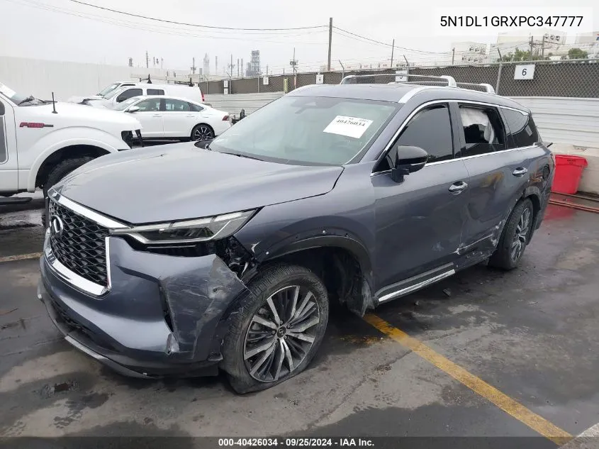 2023 Infiniti Qx60 Sensory VIN: 5N1DL1GRXPC347777 Lot: 40426034