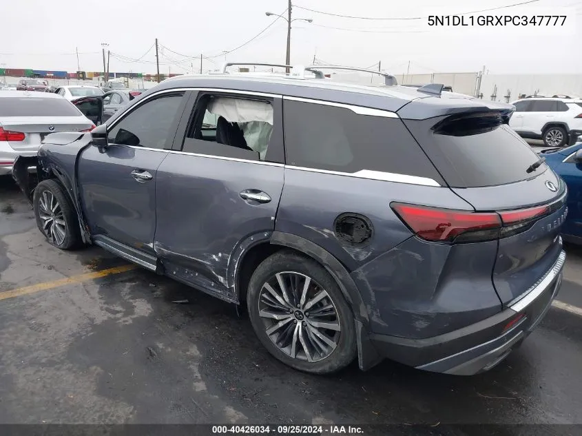 2023 Infiniti Qx60 Sensory VIN: 5N1DL1GRXPC347777 Lot: 40426034