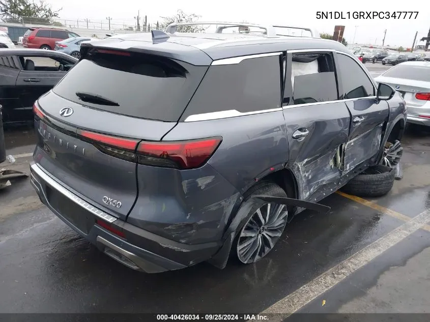 2023 Infiniti Qx60 Sensory VIN: 5N1DL1GRXPC347777 Lot: 40426034