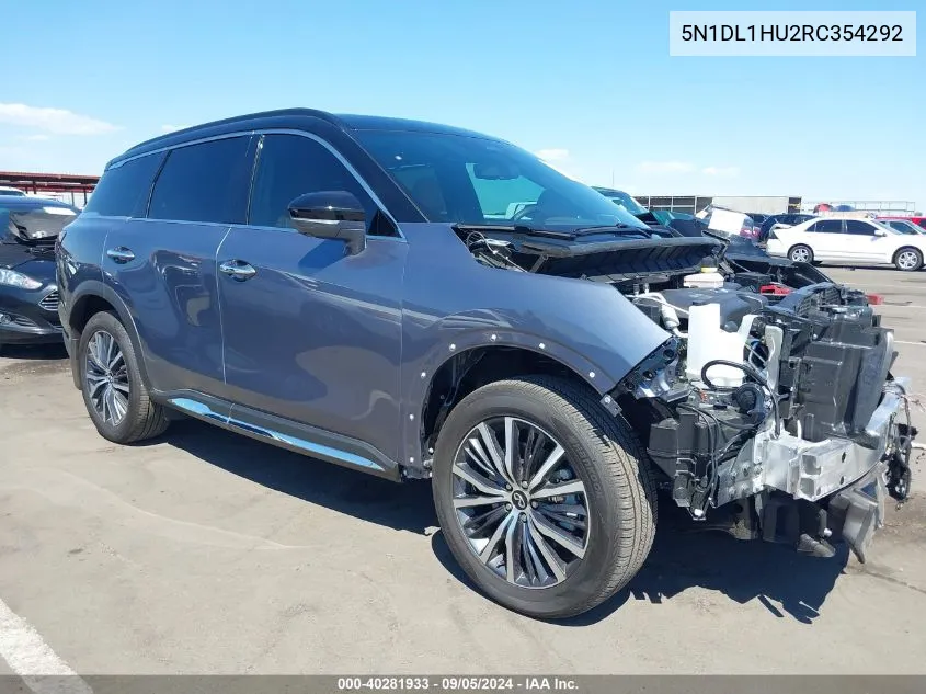 2024 Infiniti Qx60 Autograph Awd VIN: 5N1DL1HU2RC354292 Lot: 40281933