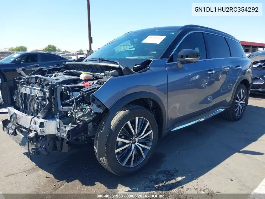 2024 Infiniti Qx60 Autograph Awd VIN: 5N1DL1HU2RC354292 Lot: 40281933