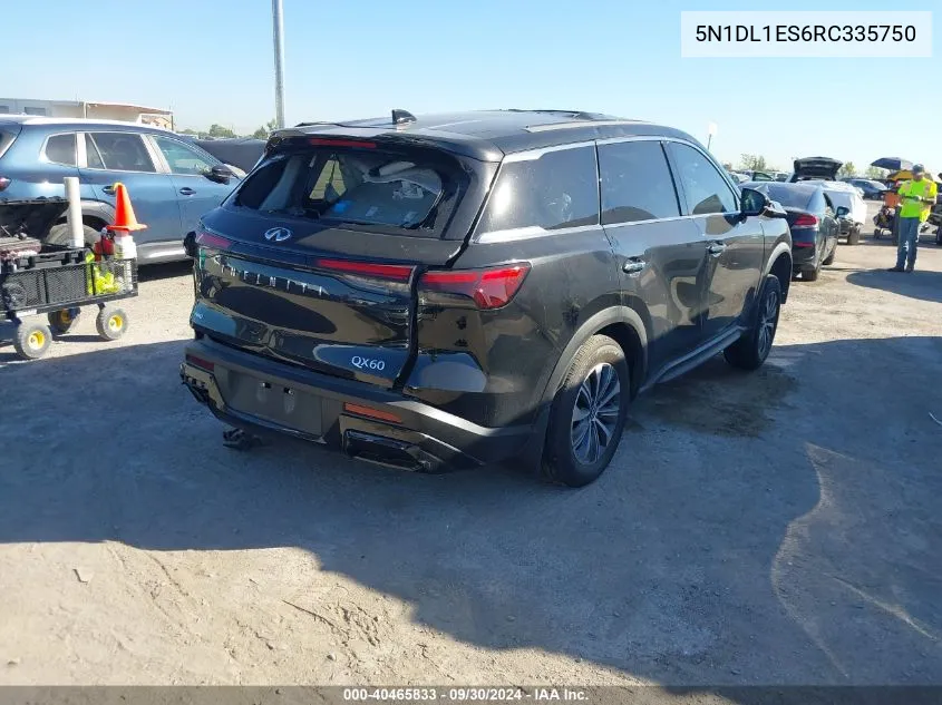 2024 Infiniti Qx60 Pure Awd VIN: 5N1DL1ES6RC335750 Lot: 40465833