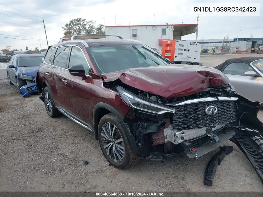 2024 Infiniti Qx60 Sensory Awd VIN: 5N1DL1GS8RC342423 Lot: 40564858