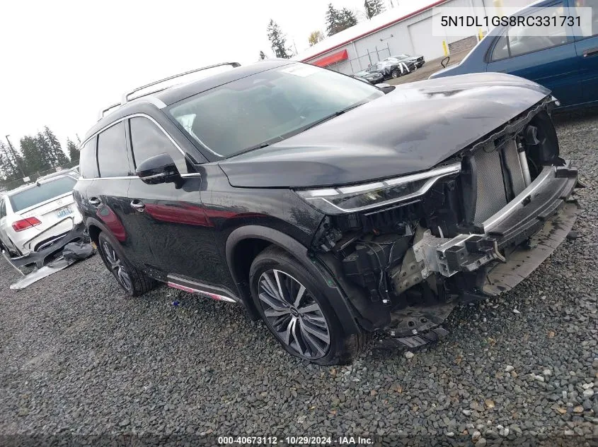 2024 Infiniti Qx60 Sensory Awd VIN: 5N1DL1GS8RC331731 Lot: 40673112