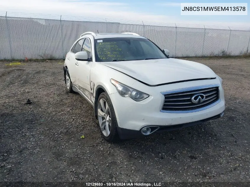 2014 Infiniti Qx70 VIN: JN8CS1MW5EM413578 Lot: 12129883