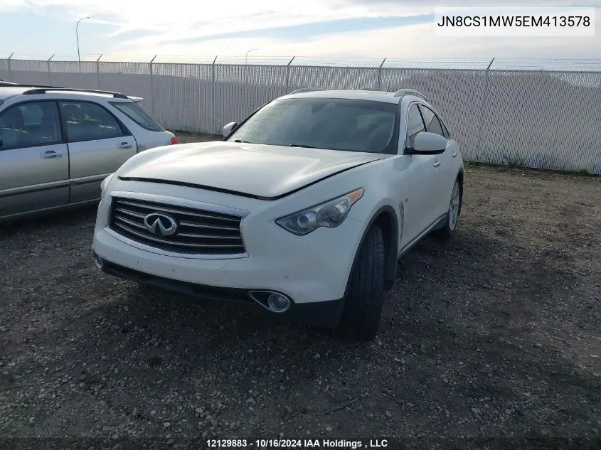 2014 Infiniti Qx70 VIN: JN8CS1MW5EM413578 Lot: 12129883