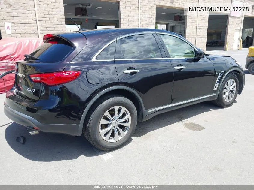 JN8CS1MU3EM452278 2014 Infiniti Qx70