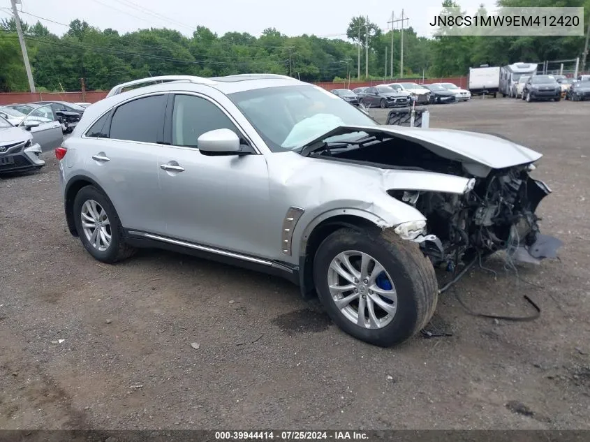 2014 Infiniti Qx70 VIN: JN8CS1MW9EM412420 Lot: 39944414