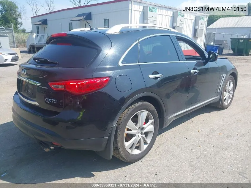 2014 Infiniti Qx70 VIN: JN8CS1MW7EM410150 Lot: 39960321