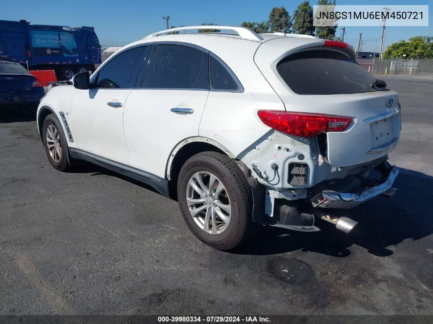 2014 Infiniti Qx70 VIN: JN8CS1MU6EM450721 Lot: 39980334